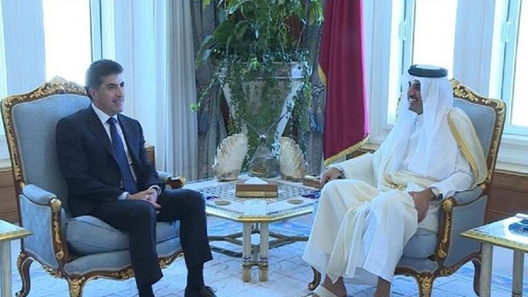 البارزاني يبحث مع أمير قطر الاستثمار في الاقليم 