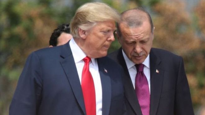 ترامب: نسعى لتوسيع تبادلنا التجاري مع تركيا الى 100 مليار دولار سنويا 